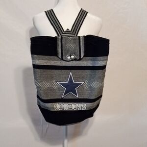 Black and Gray Handmade Dallas Cowboys Unisex Backpack